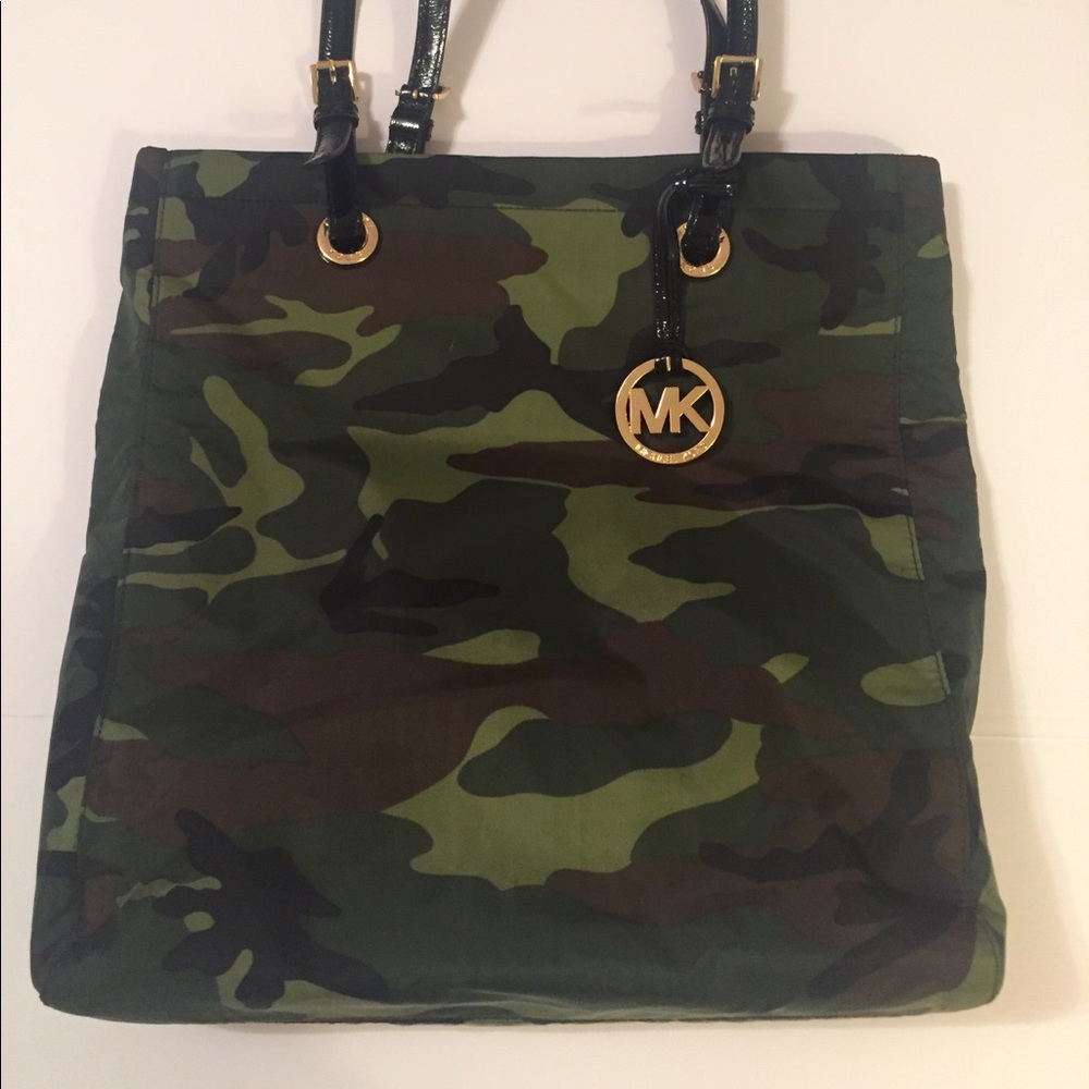 Michael Michael Kors Nylon Camouflage Tote